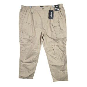 Mens CQR Tactical Khaki Cargo Pants Lightweight Cotton Blend Ripstop Size 42X30